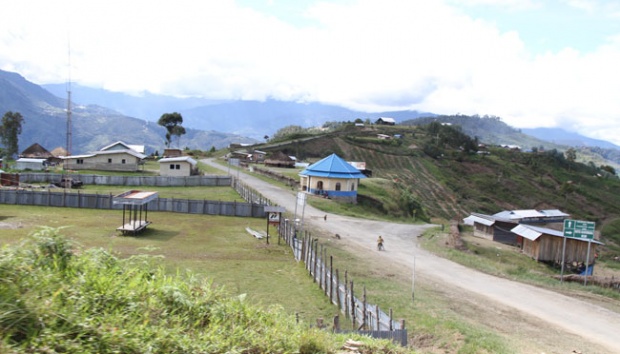 Kota Karubaga, Kabupaten Tolikara, Papua, awal Desember 2014. TEMPO/Cunding Levi